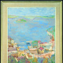 Milutin Radojičić <br>Hvar, 1969 <br>Oil on canvas, 50.3 × 60 cm <br>Signed below on the right: M. Radojičić 69